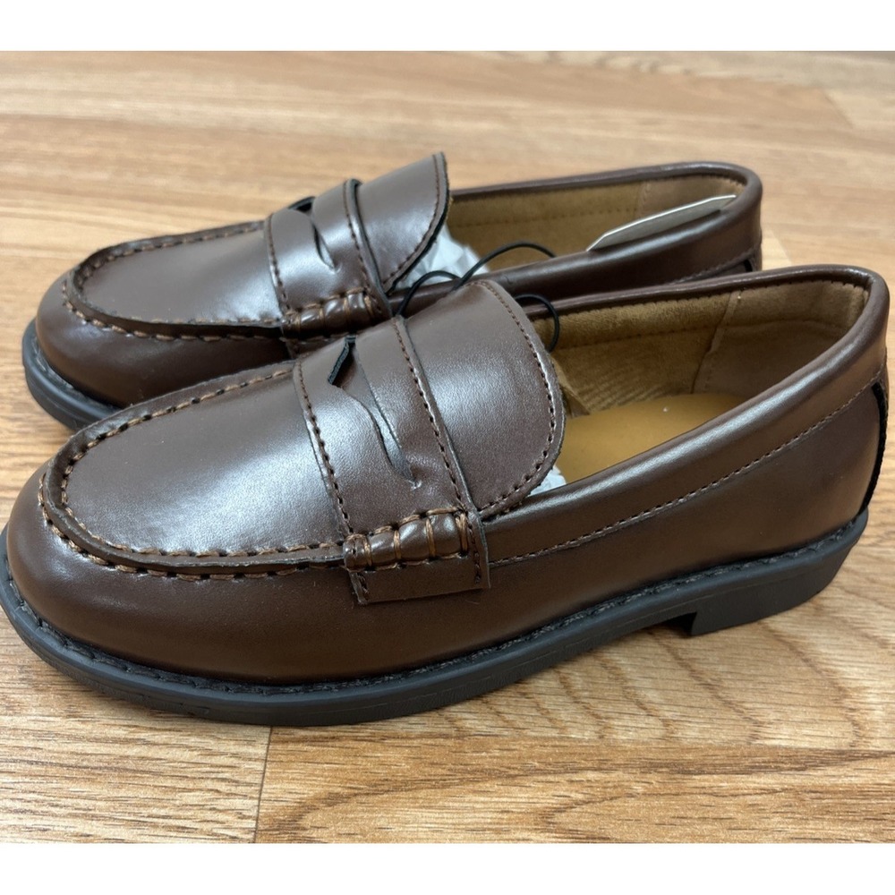 J. Crew Crewcuts‎ Brown Penny Loafers Kids Little Boys Size 13 NEW